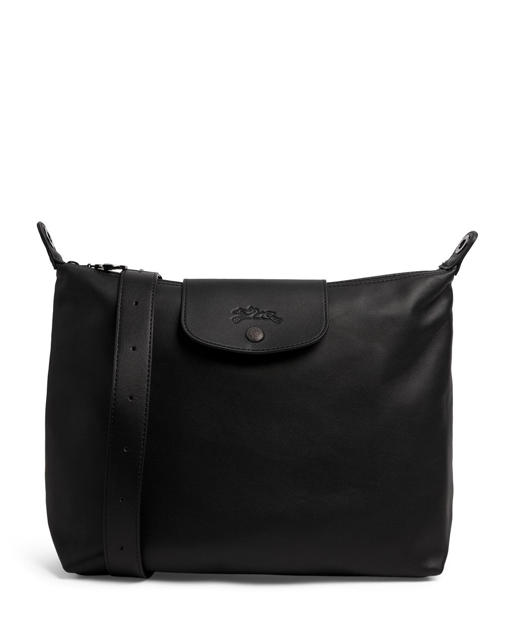 Longchamp Black Medium Leather Le Pliage Xtra Shoulder Bag
