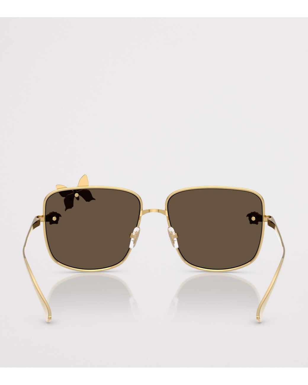 Versace Brown Square Butterfly Sunglasses