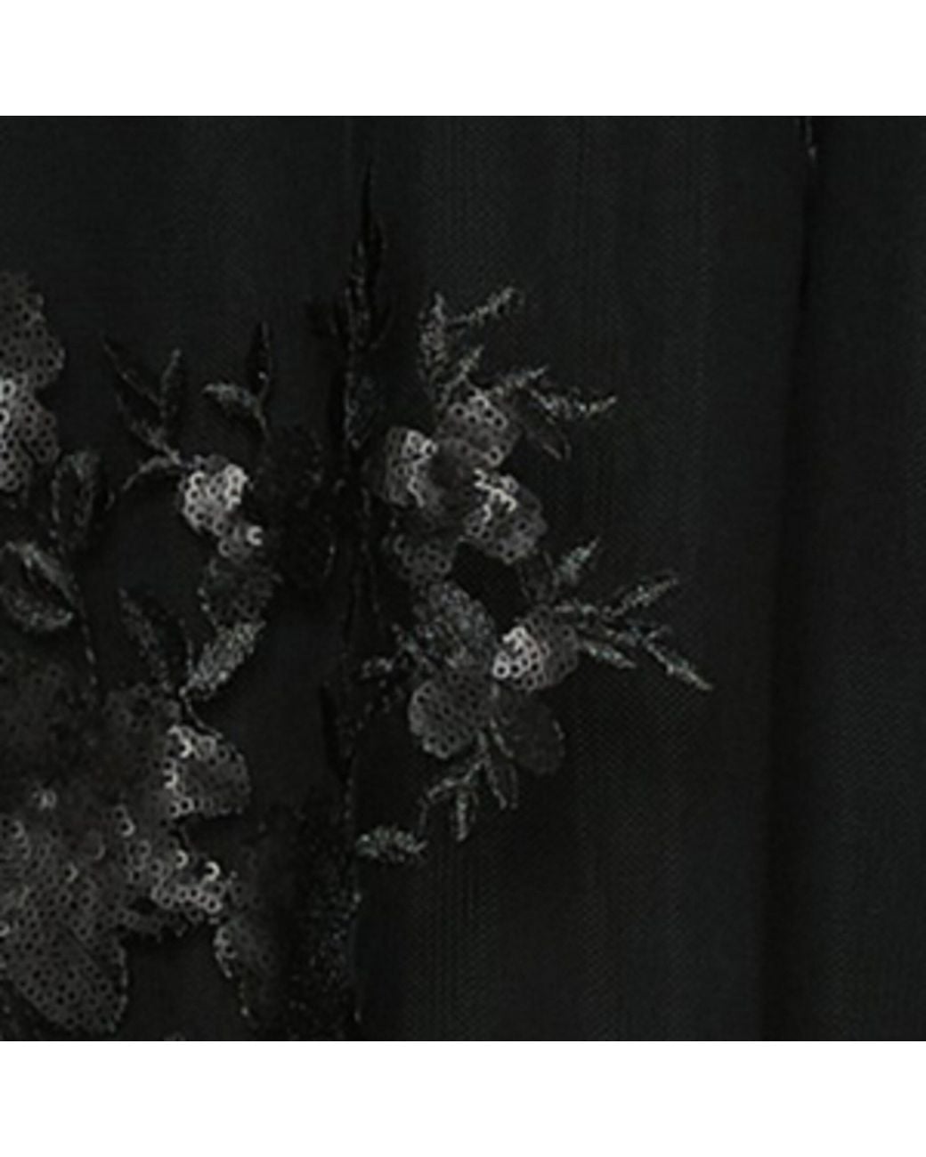 Marina Rinaldi Black Embellished Sheer Layered Blouse