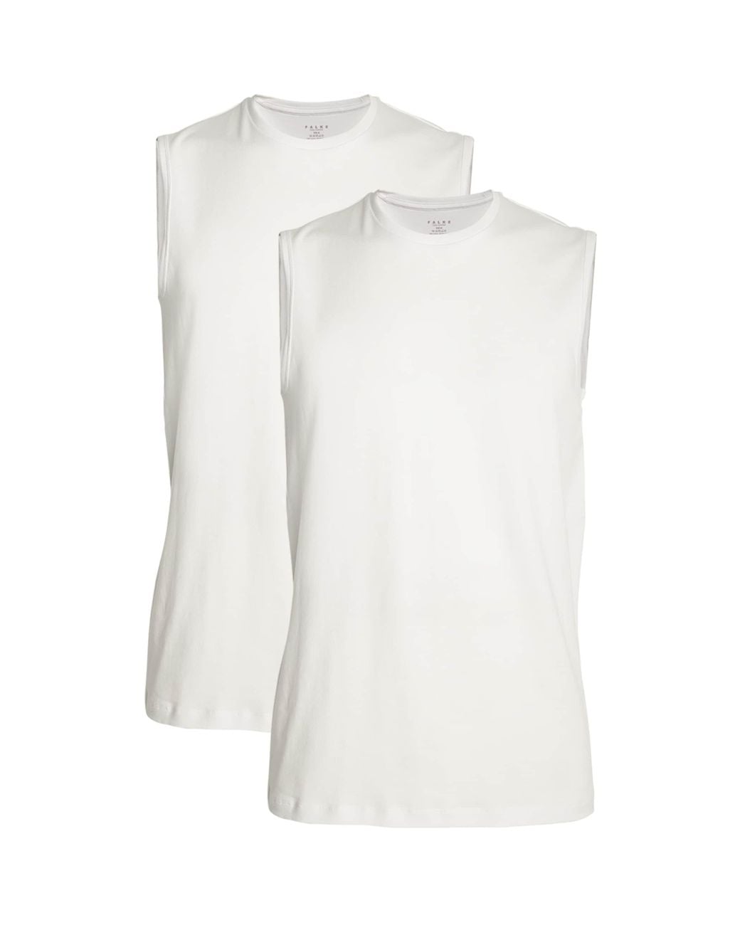 Falke White Cotton-Blend Daily Comfort Muscle Shirt for men