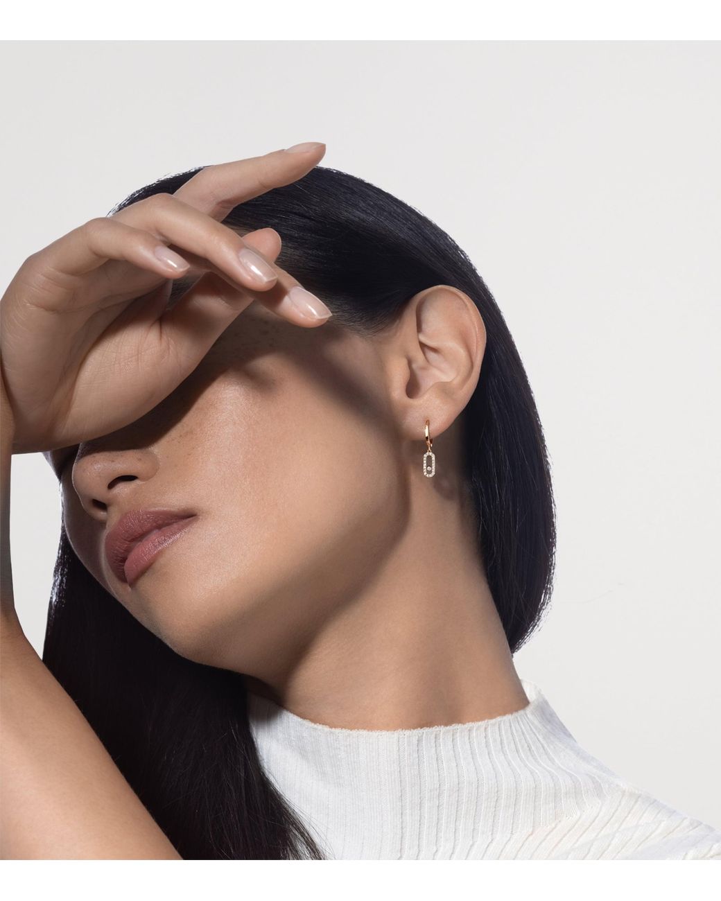 Messika Metallic Move Uno And Diamond Drop Earrings