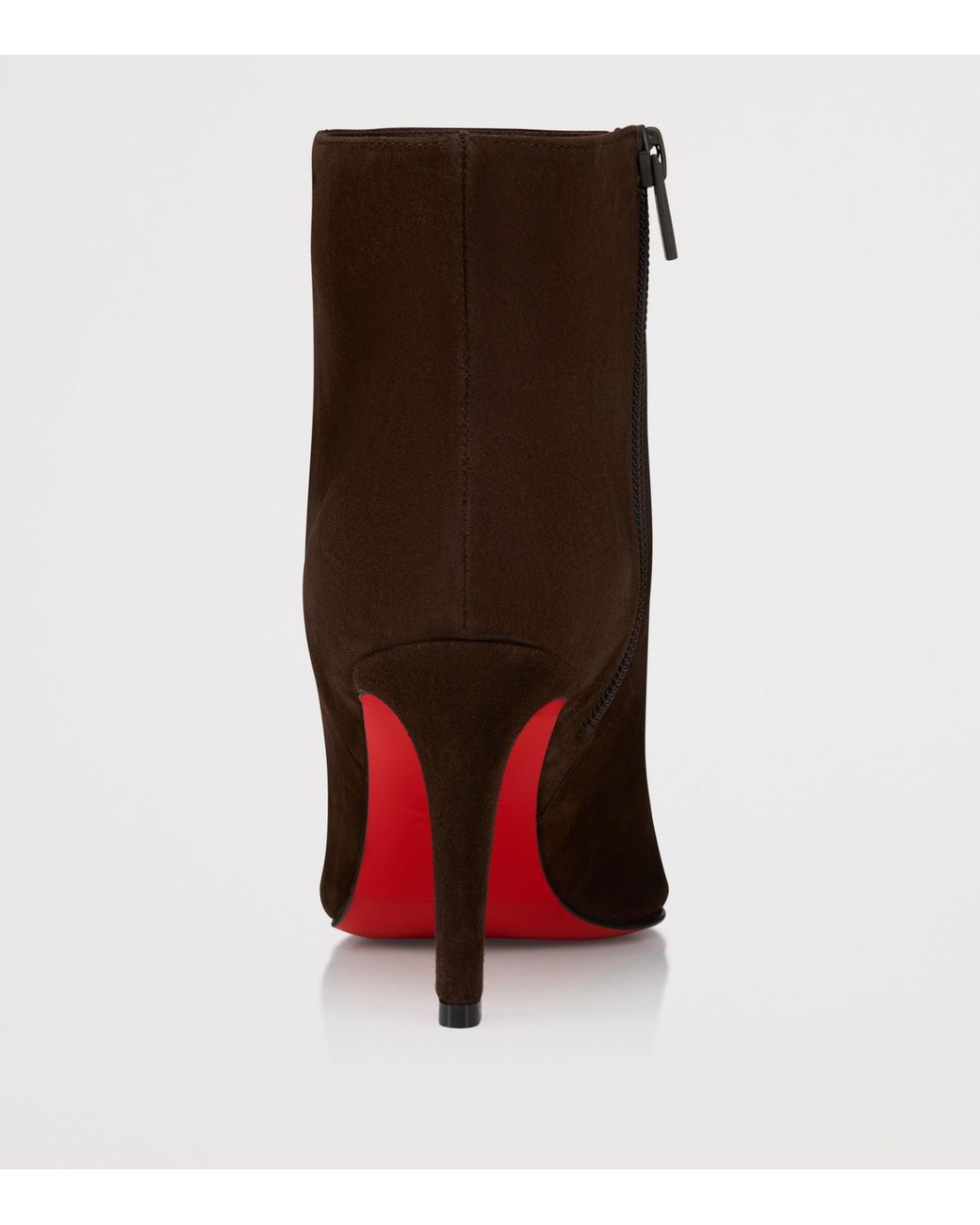 Christian Louboutin Brown Fannylove Booty 85 Suede Boots