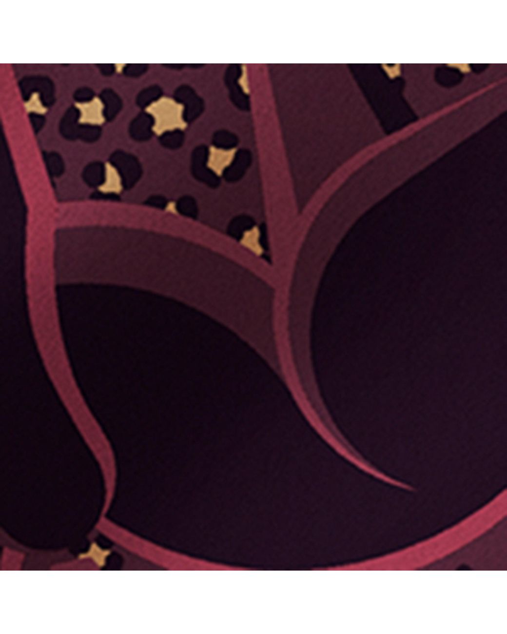 Cartier Purple Silk Panthère Illusion Scarf