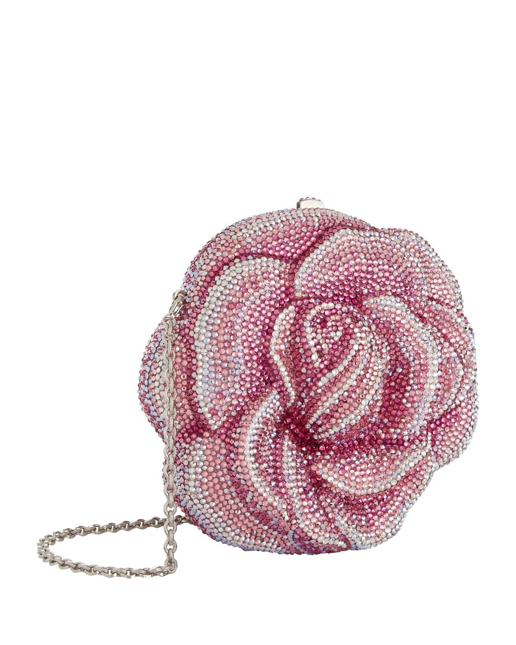 Judith Leiber Pink Rose Romance Clutch Bag