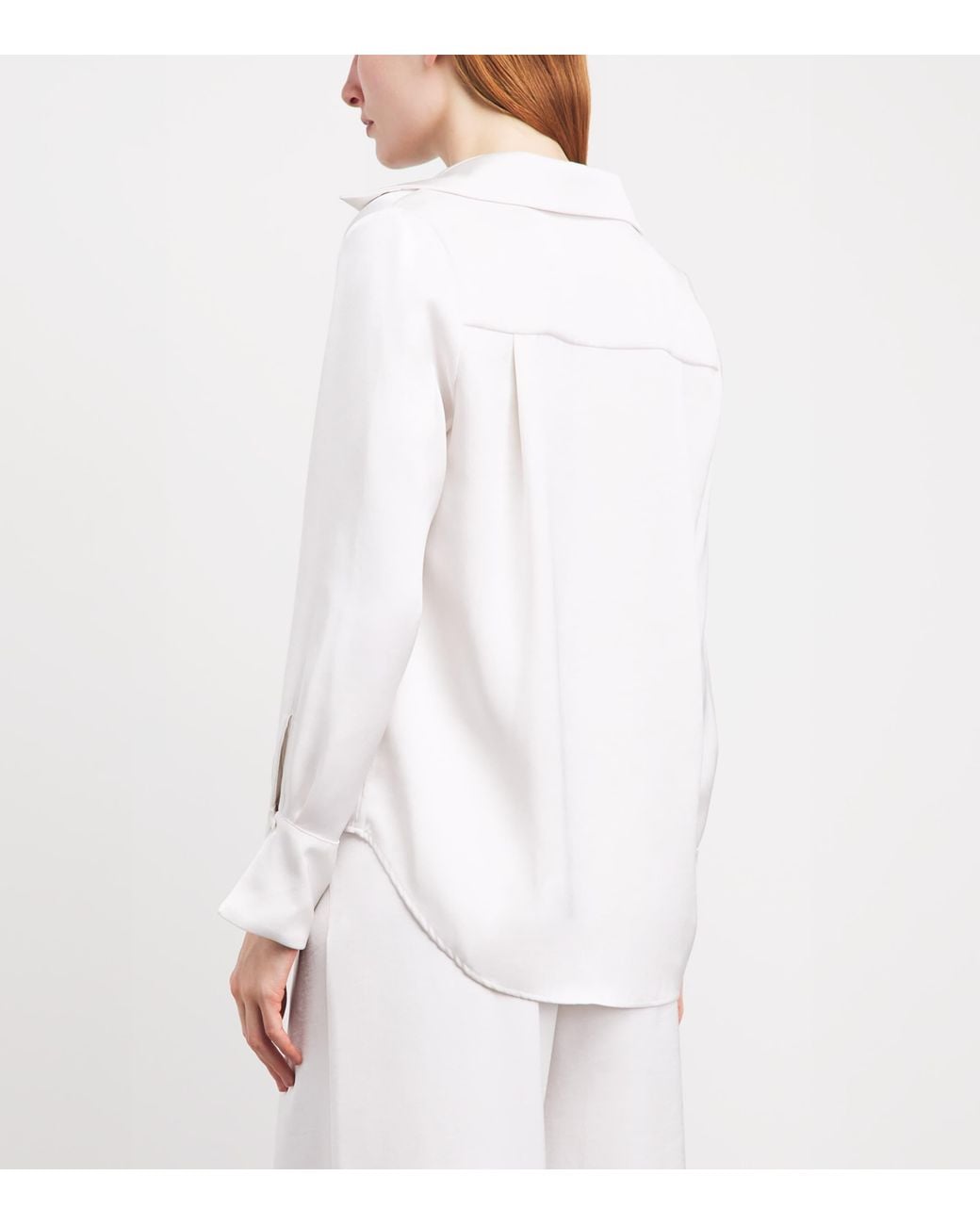 Claudie Pierlot White Satin Blouse