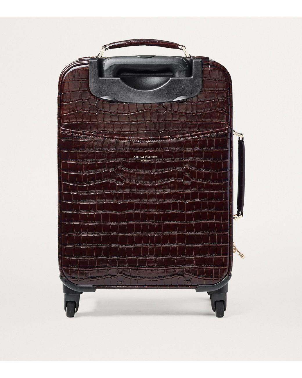 Aspinal Purple Connaught Cabin Suitcase