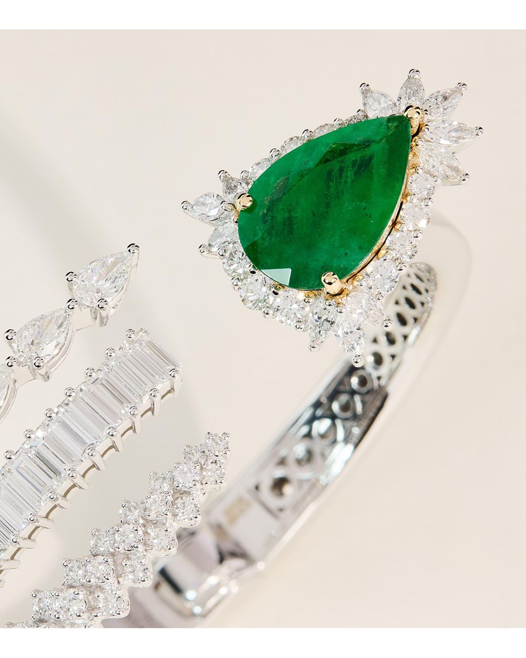 YEPREM Multicolor Diamond And Emerald Reign Supreme Bracelet