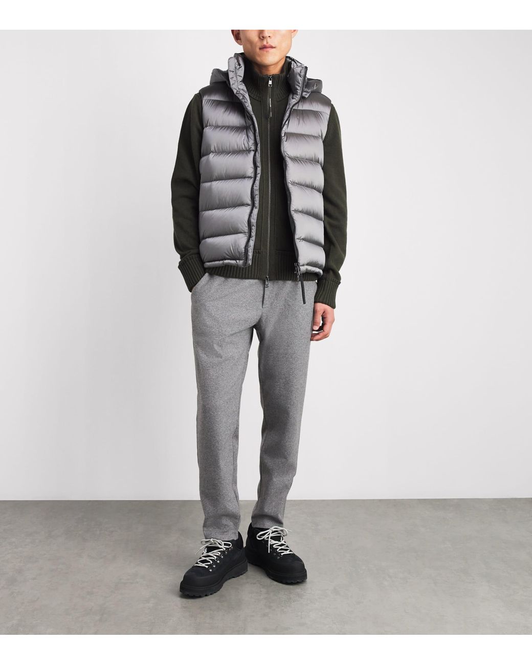 Bogner Gray Flannel Boris Trousers for men