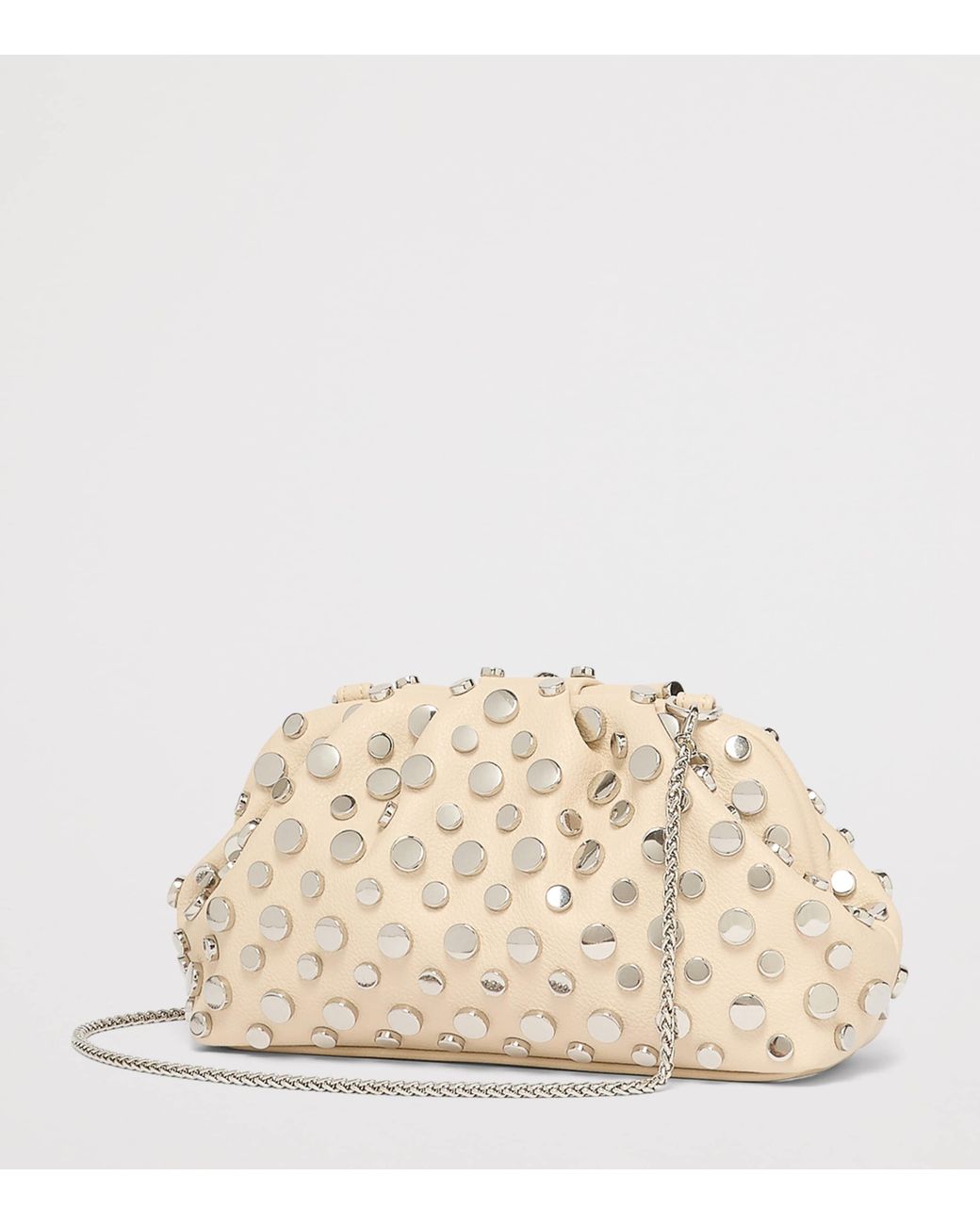 Marella Natural Studded Clutch Bag