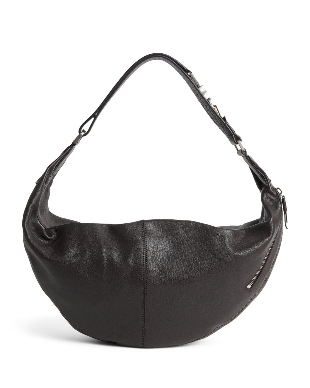 Lemaire Black Leather Quiver Clip Shoulder Bag for men