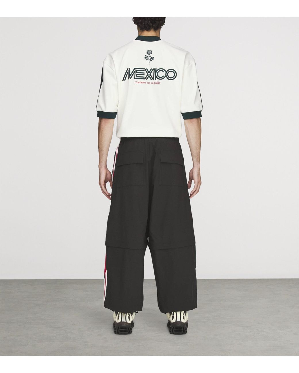 Willy Chavarria Black X Adidas Originals Anthem Oversized Sweatpants for men