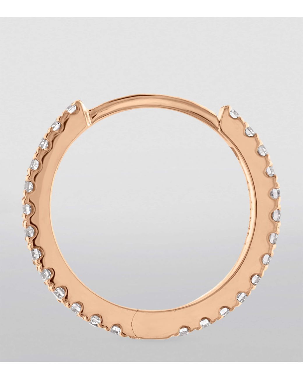 Maria Tash Metallic Diamond Eternity Single Hoop Earring