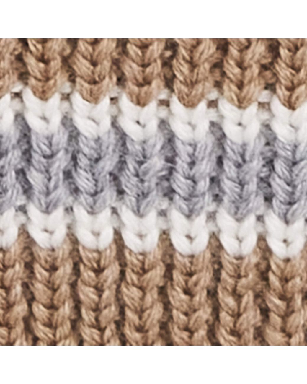 Fusalp Brown Merino Wool Stripe Cowl for men