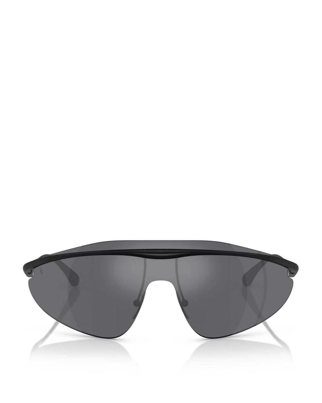 Ferrari Gray Metal Irregular Sunglasses