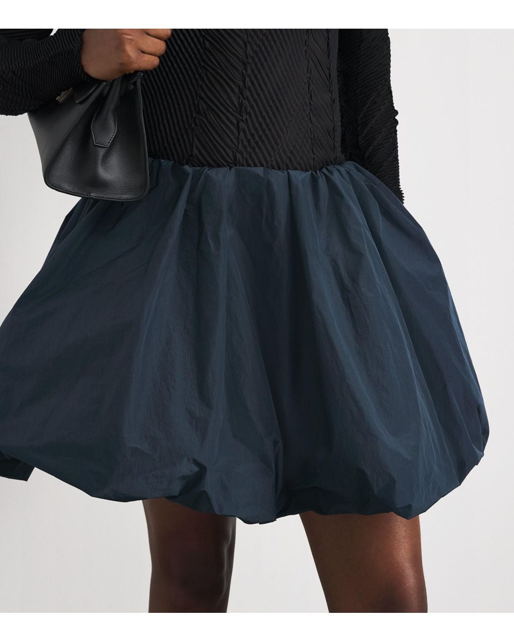 Issey Miyake Blue Correlation Balloon Mini Skirt