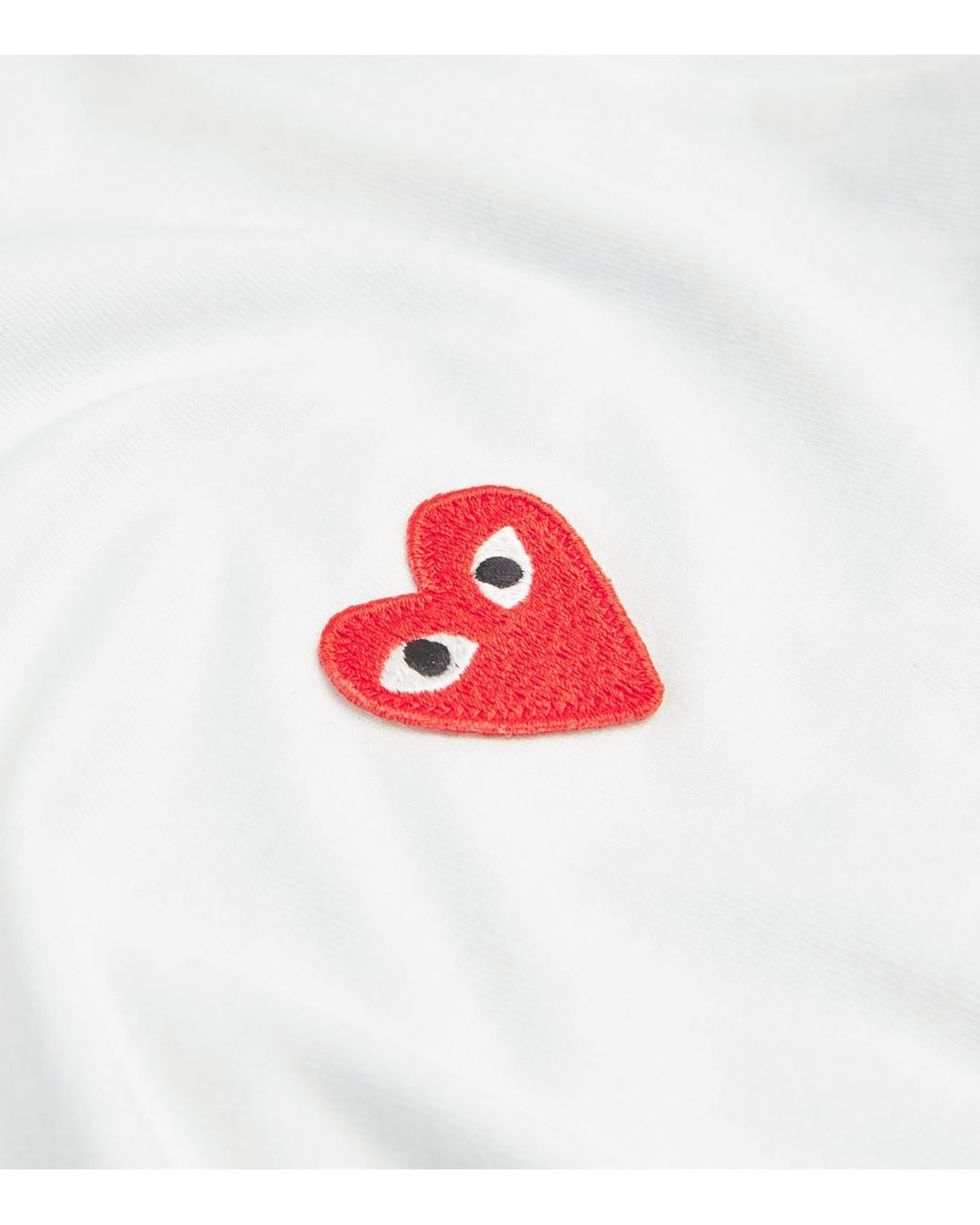 COMME DES GARÇONS PLAY White Heart Logo T-Shirt for men
