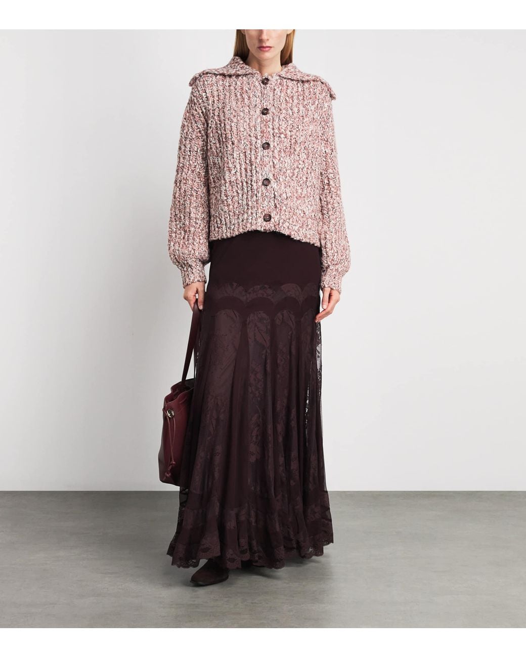 Ulla Johnson Pink Collared Louise Cardigan