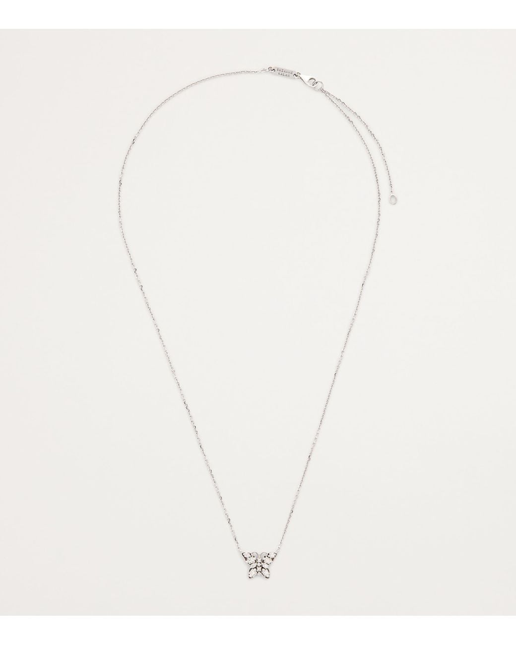 Suzanne Kalan Metallic And Diamond Princess Mini Butterfly Necklace