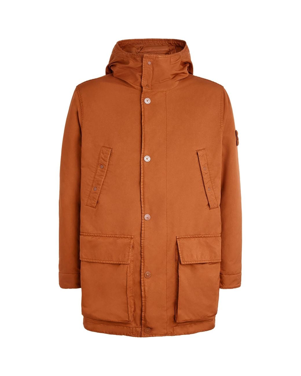 Stone Island Orange Ghost Piece Down-Fill Parka for men