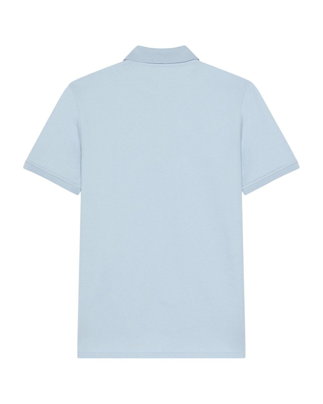Givenchy Blue Cotton Grosgrain Logo Polo Shirt for men