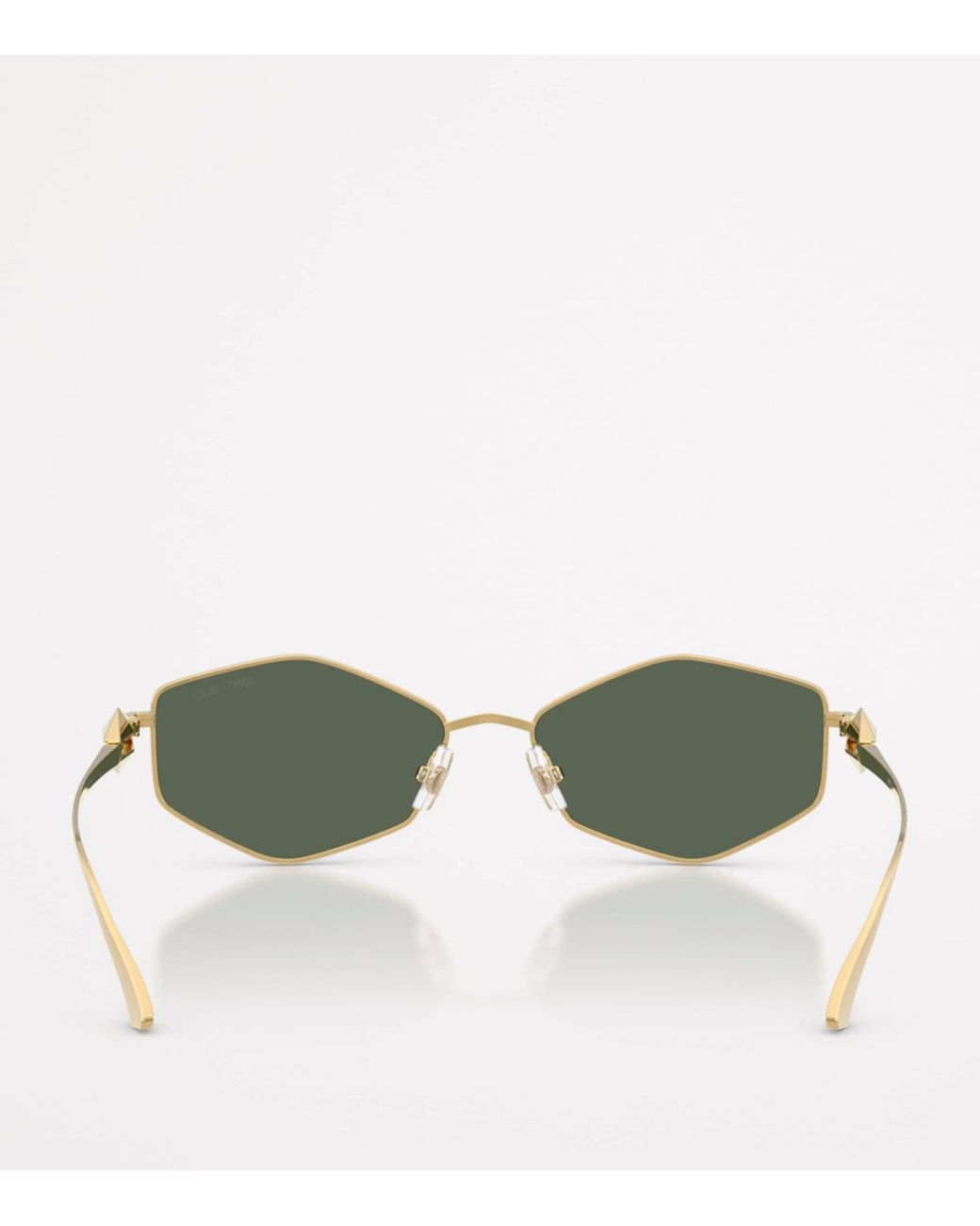 Jimmy Choo Green Wire Hexagonal Zoey Sunglasses