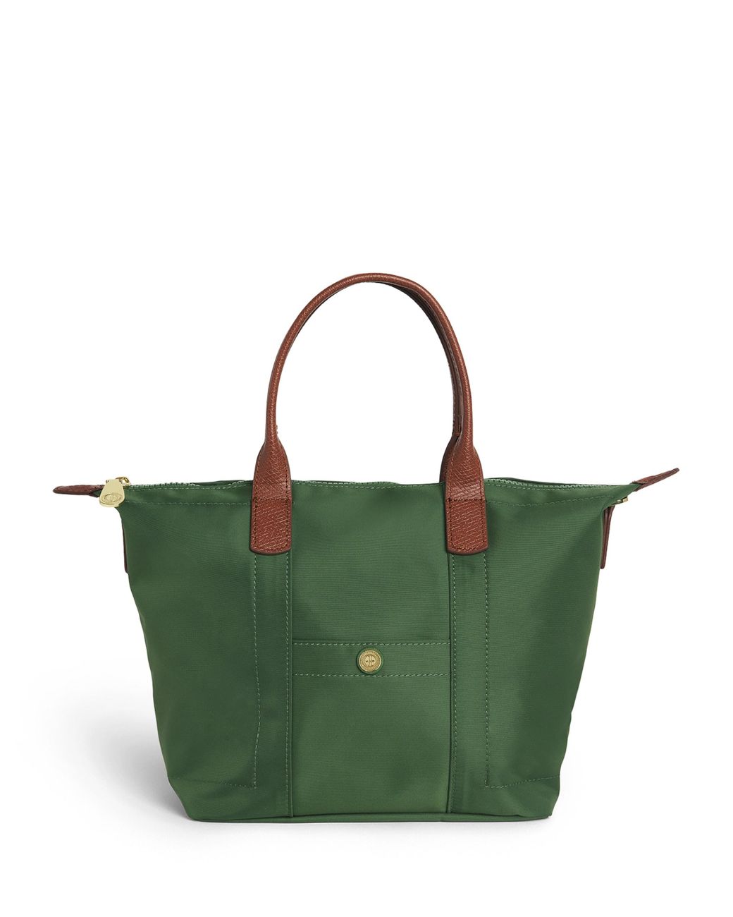 Harrods Green Grab Nylon Tote Bag