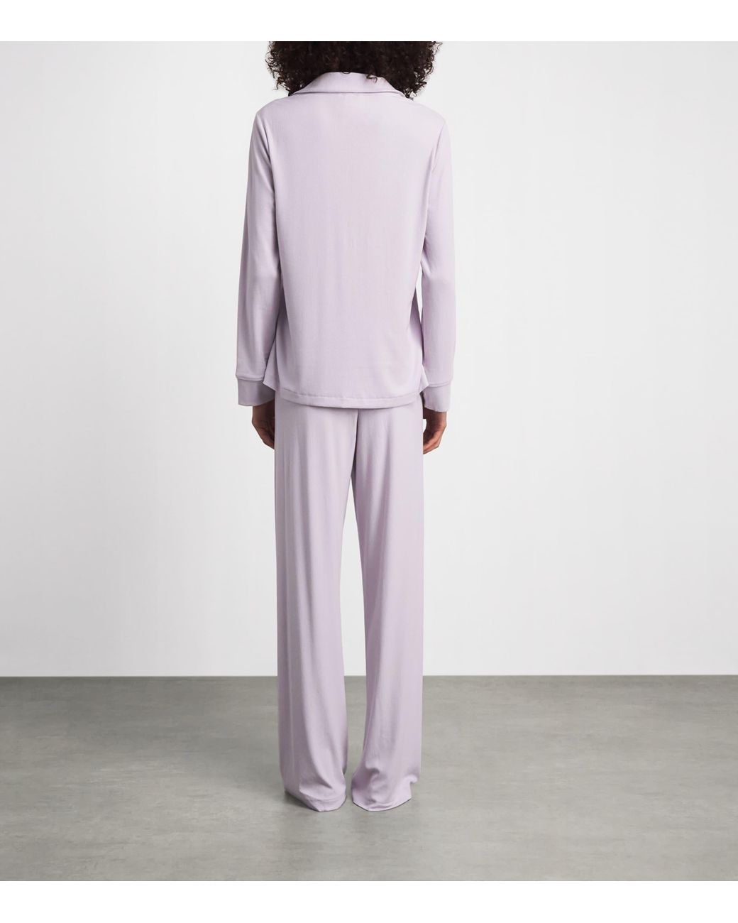 Skims Purple Soft Lounge Ribbed Pyjama Set