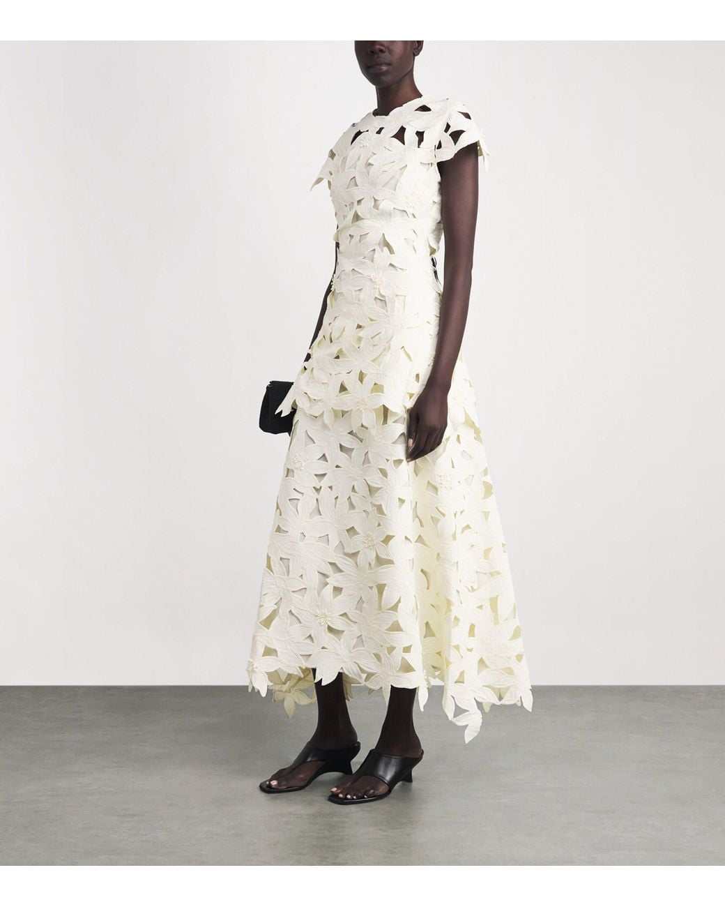 Jonathan Simkhai White Broderie Anglaise Neve Midi Dress