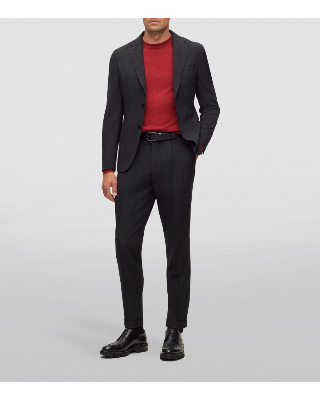Boss Red Wool-Silk-Cashmere Sweater for men