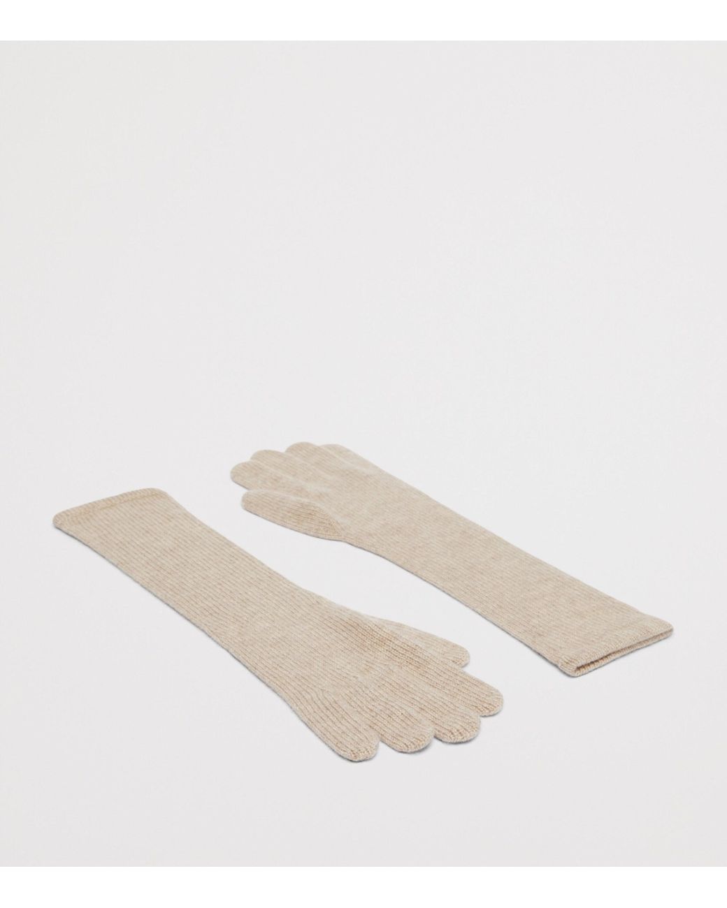 Max Mara White Cashmere Gloves