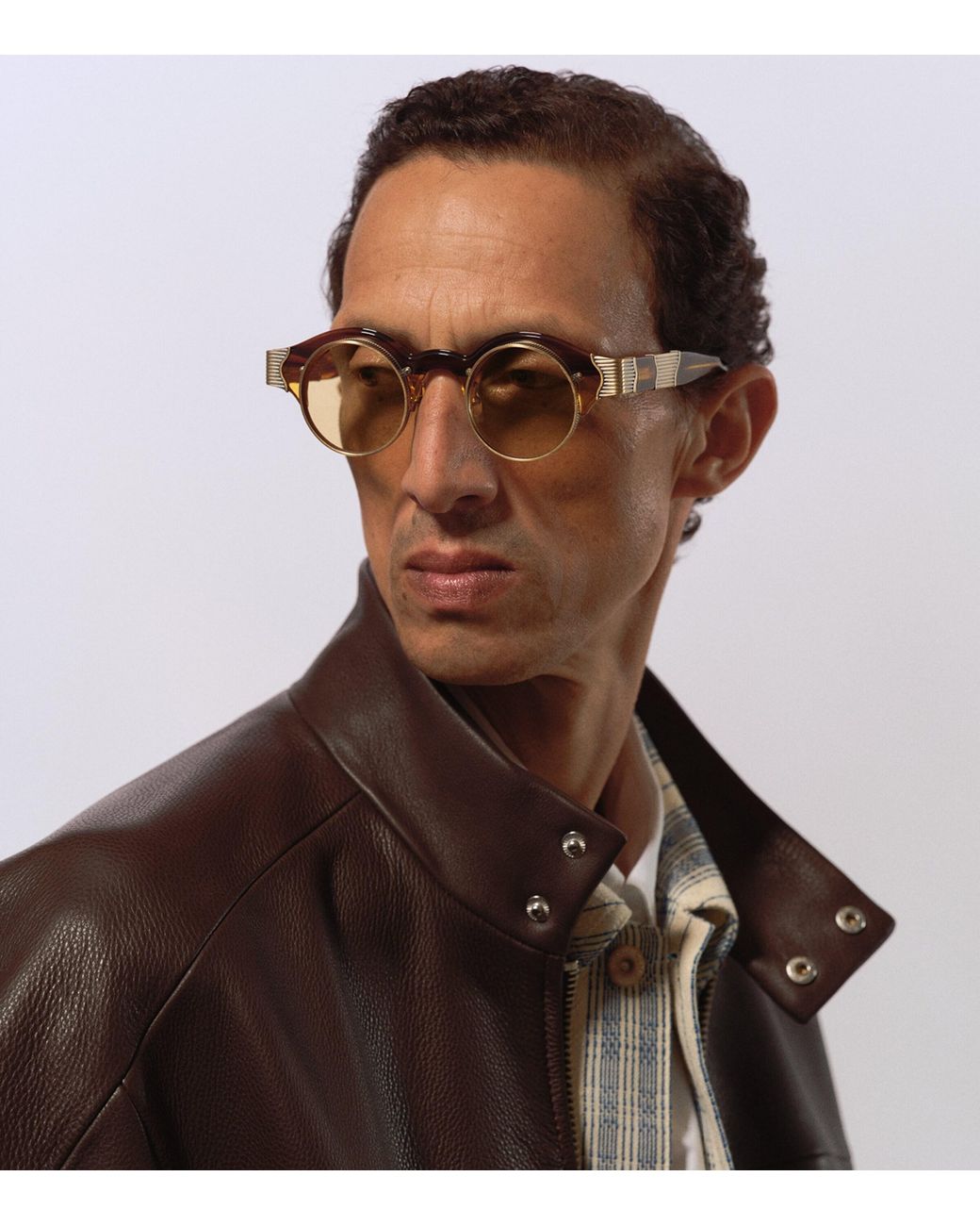Matsuda Multicolor 10605H Round Sunglasses for men