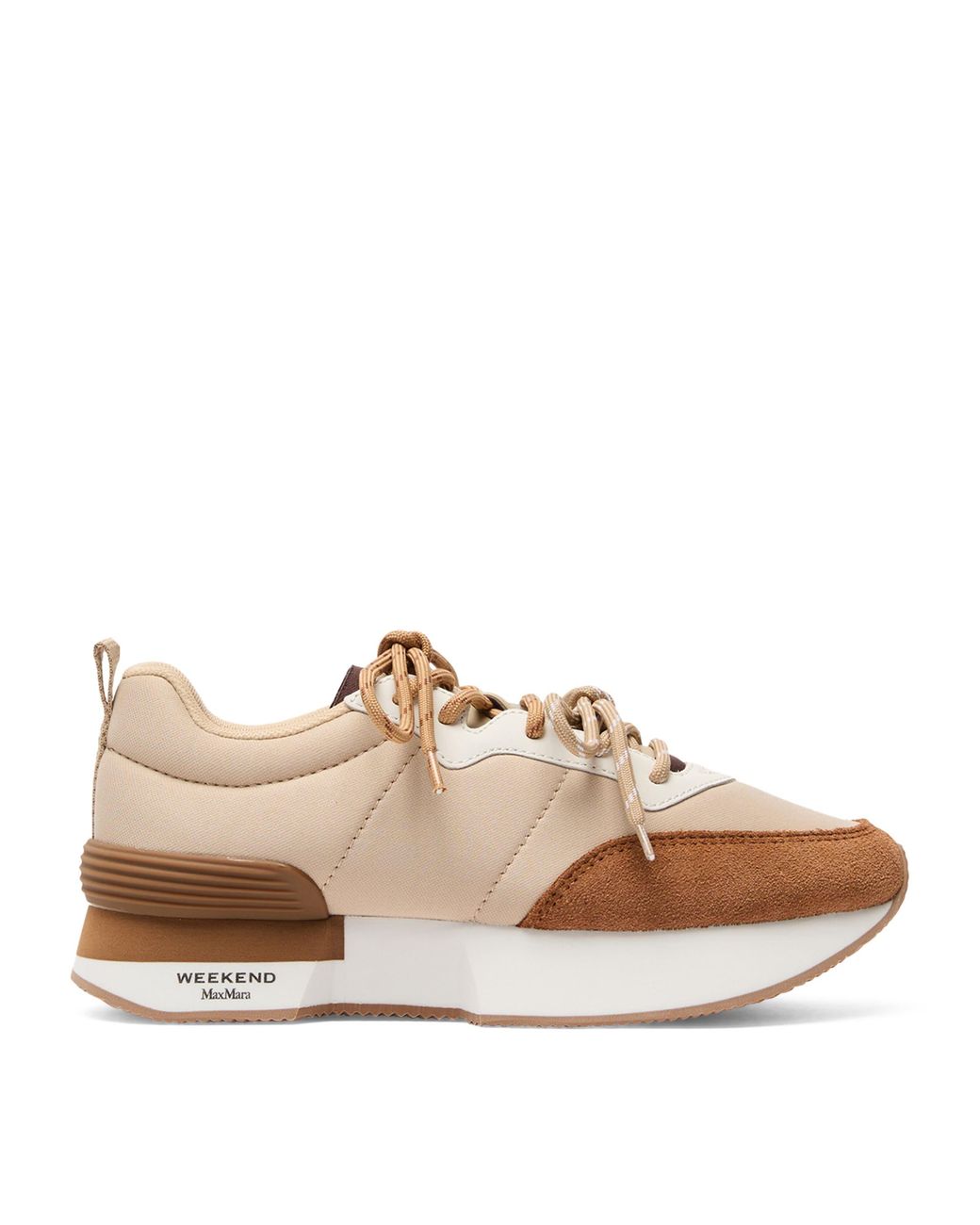Weekend by Maxmara Brown Double Lace Sneakers