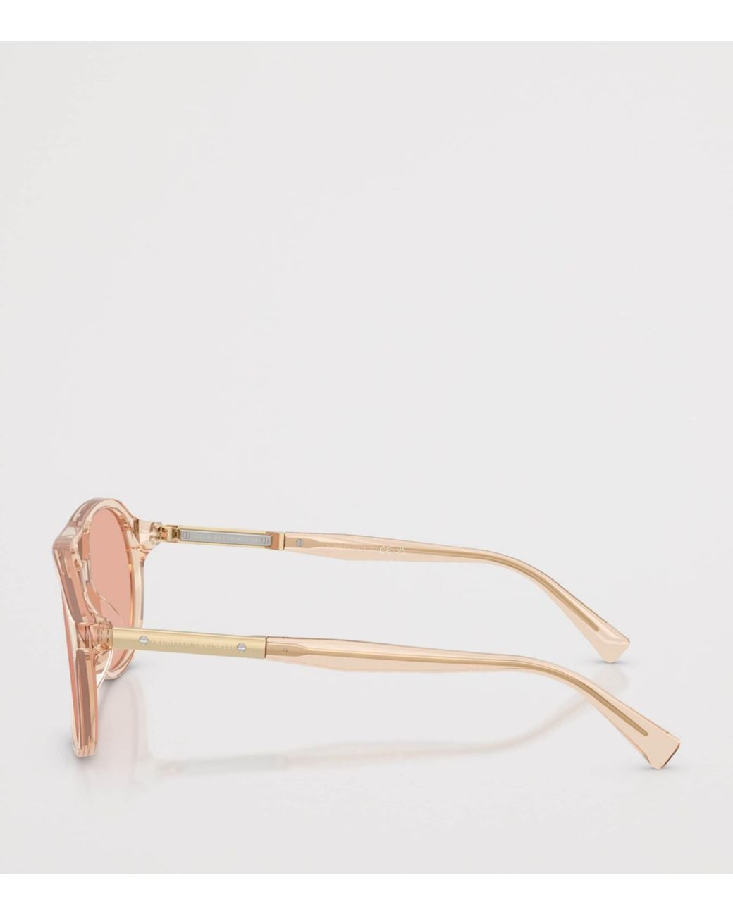 Brunello Cucinelli Pink Acetate Aviator Sunglasses for men