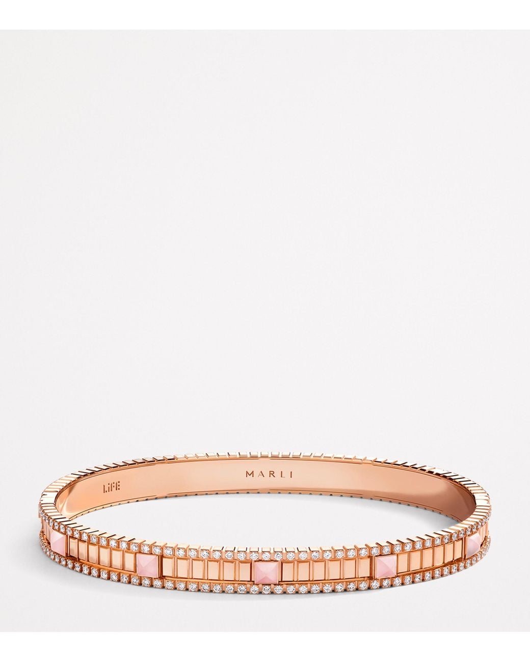 Marli New York Metallic Diamond And Quartzite Life Bangle