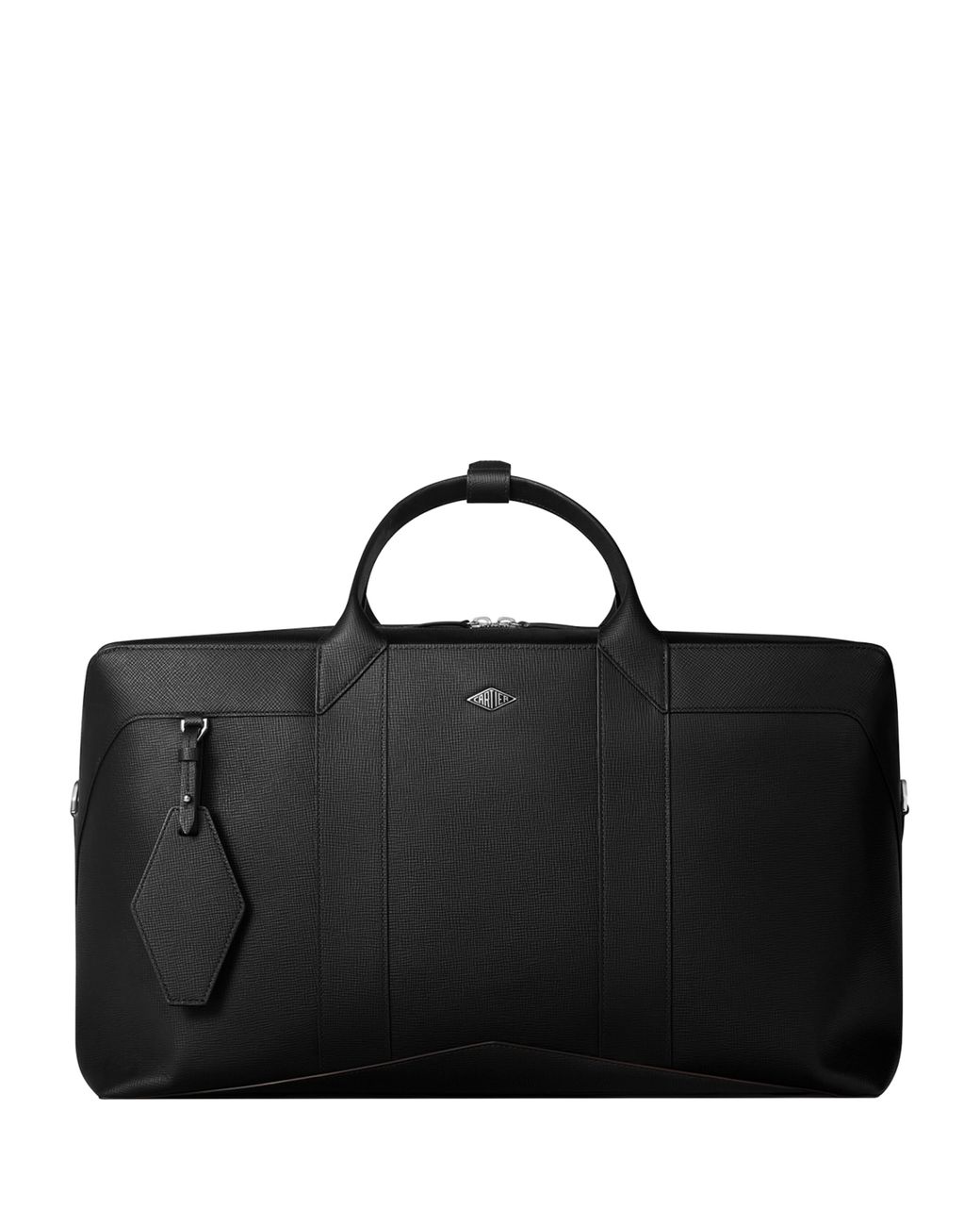 Cartier Black Leather Losange Weekend Bag for men