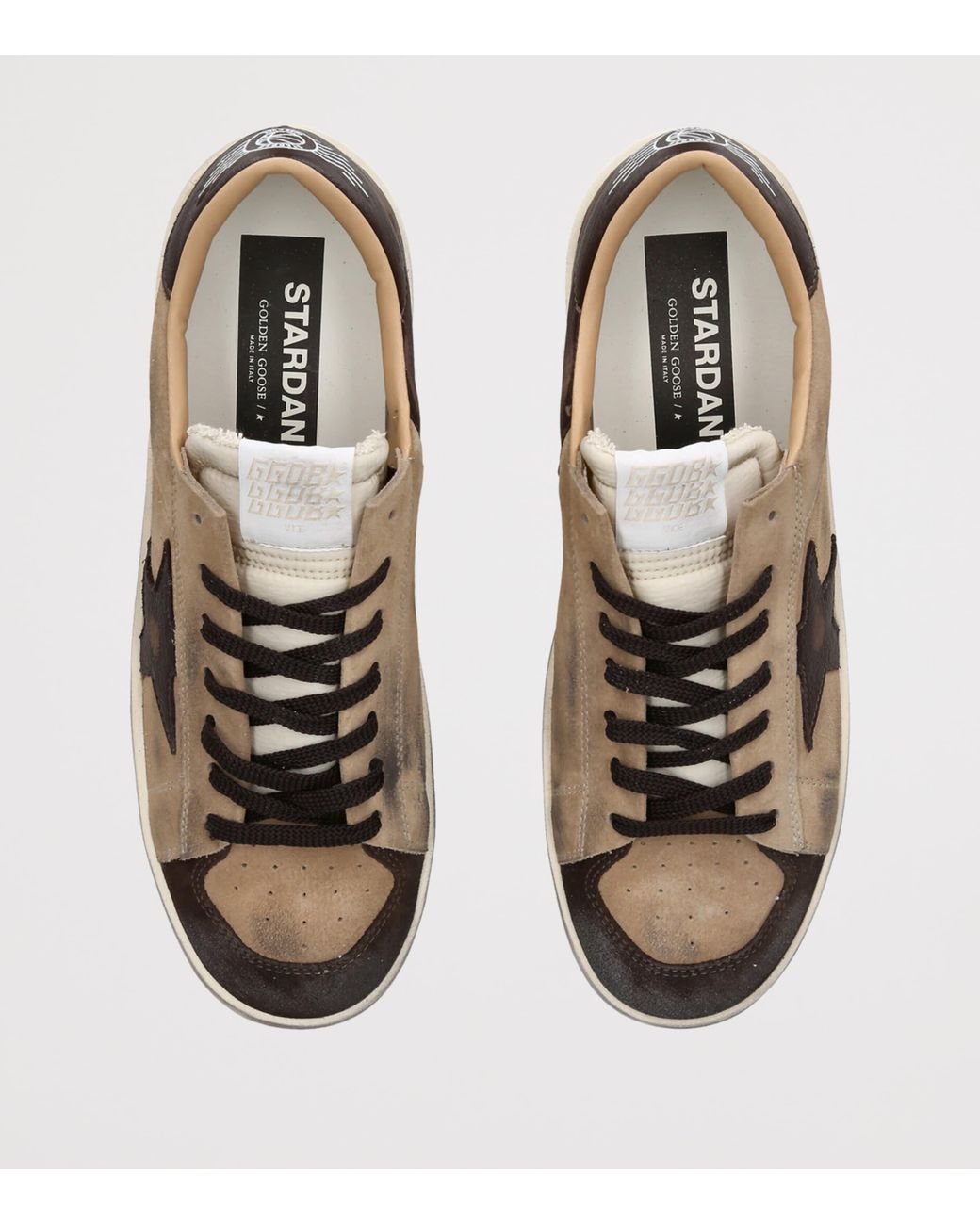 Golden Goose Deluxe Brand Brown Suede Stardan Sneakers for men