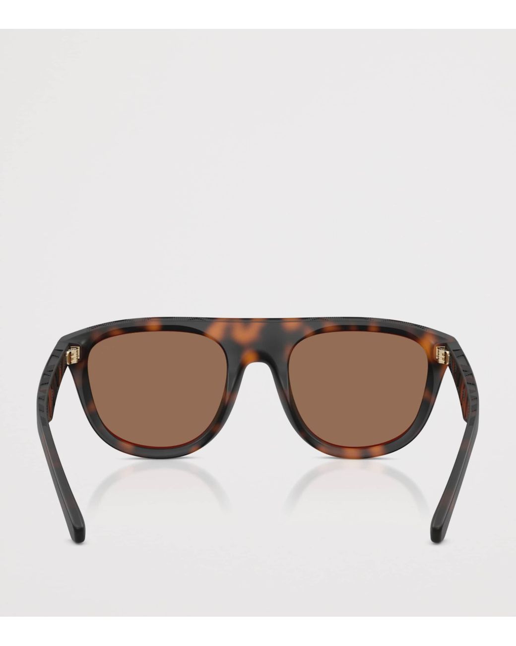 Burberry Brown Acetate Square Sunglasses for men