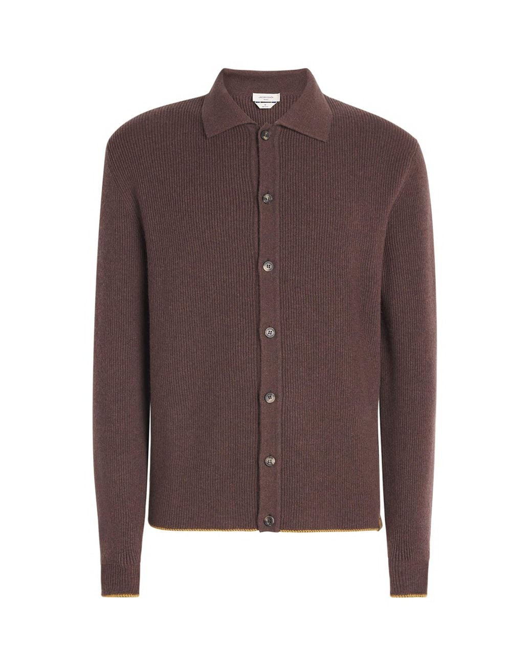 Jacob Cohen Brown Cashmere Collared Cardigan for men