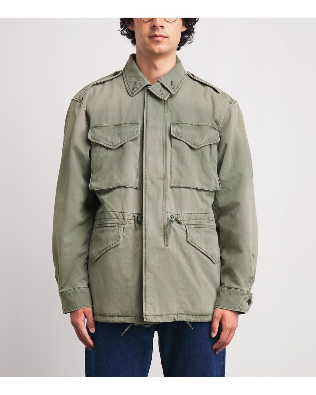Polo Ralph Lauren Green Cotton Sateen Field Jacket for men