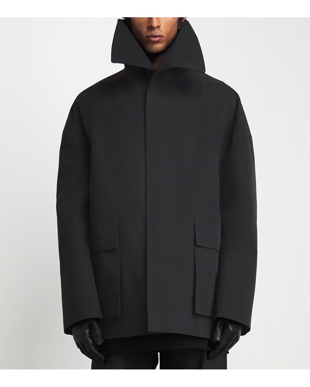 Rick Owens Black Dracucollar Jacket for men