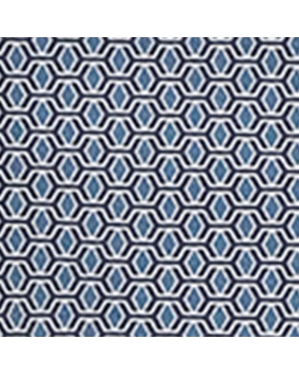 Eton of Sweden Blue Silk Geometric Tie for men