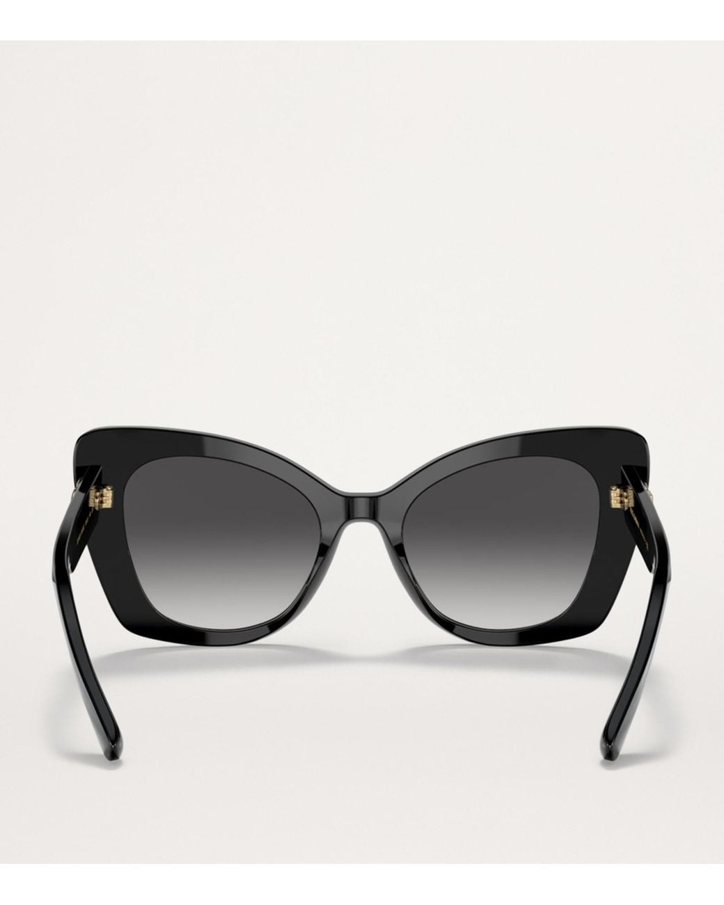 Dolce & Gabbana Black Acetate Cat-Eye Sunglasses