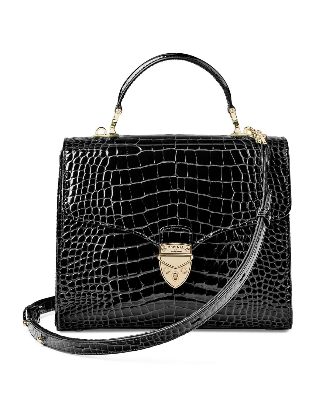 Aspinal Black Mayfair Top-Handle Bag