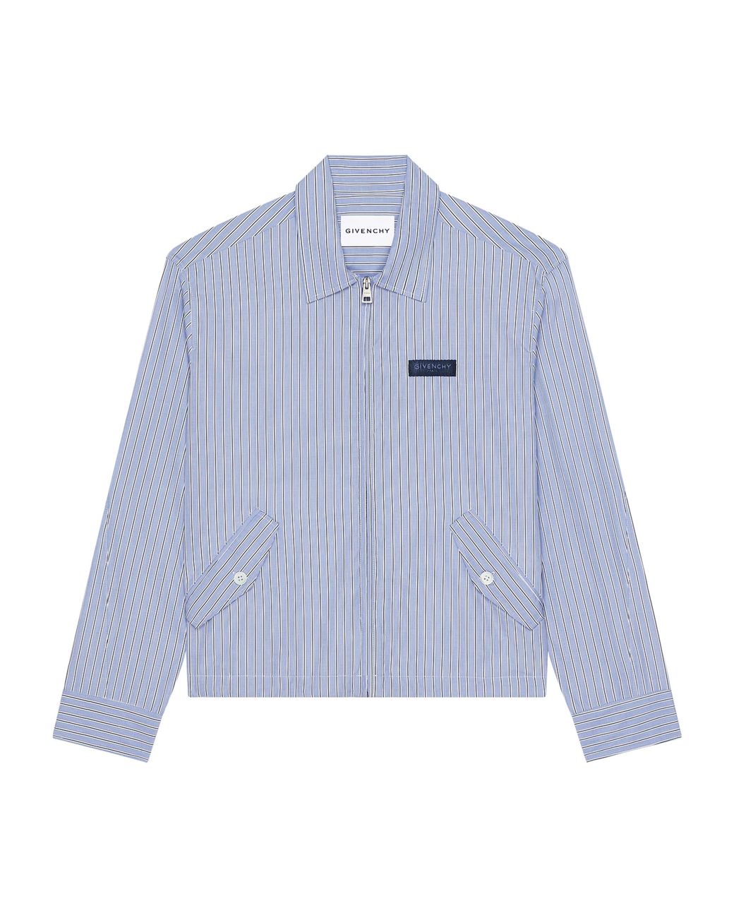 Givenchy Blue Cotton Stripe Jacket for men