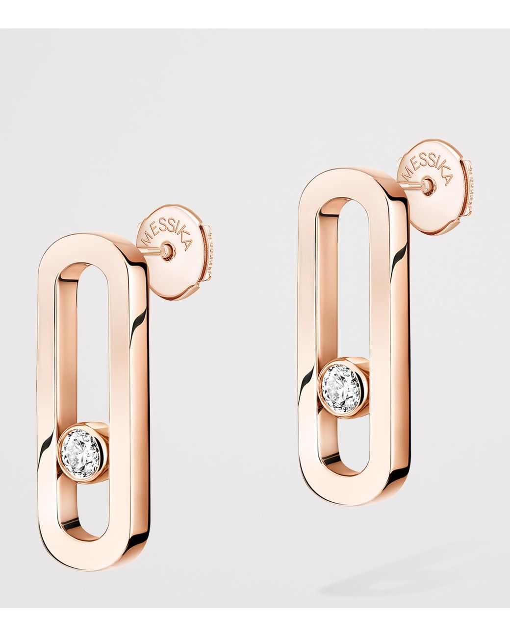 Messika Metallic Move Uno And Diamond Stud Earrings