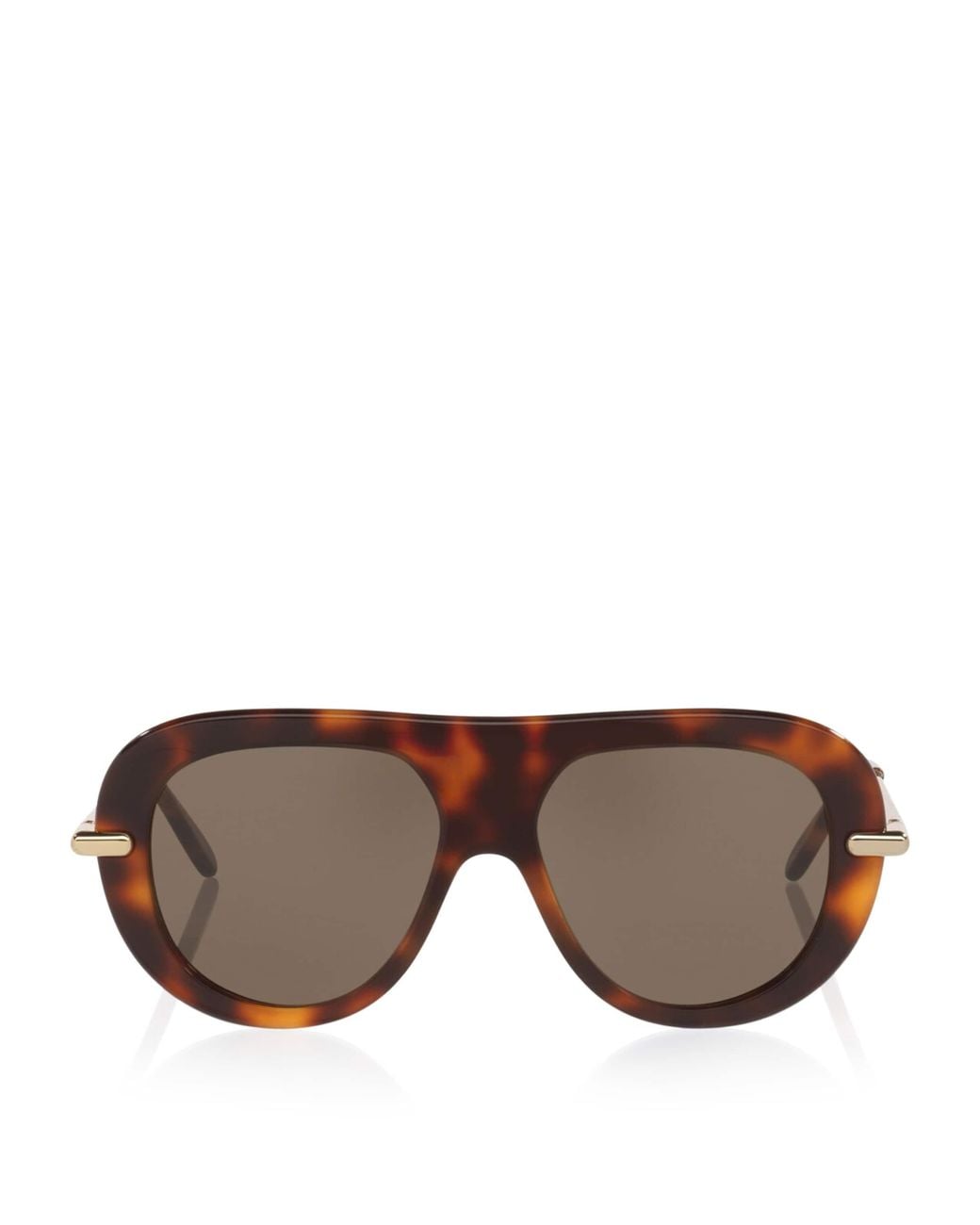Loewe Brown Tortoiseshell Slim Pilot Sunglasses