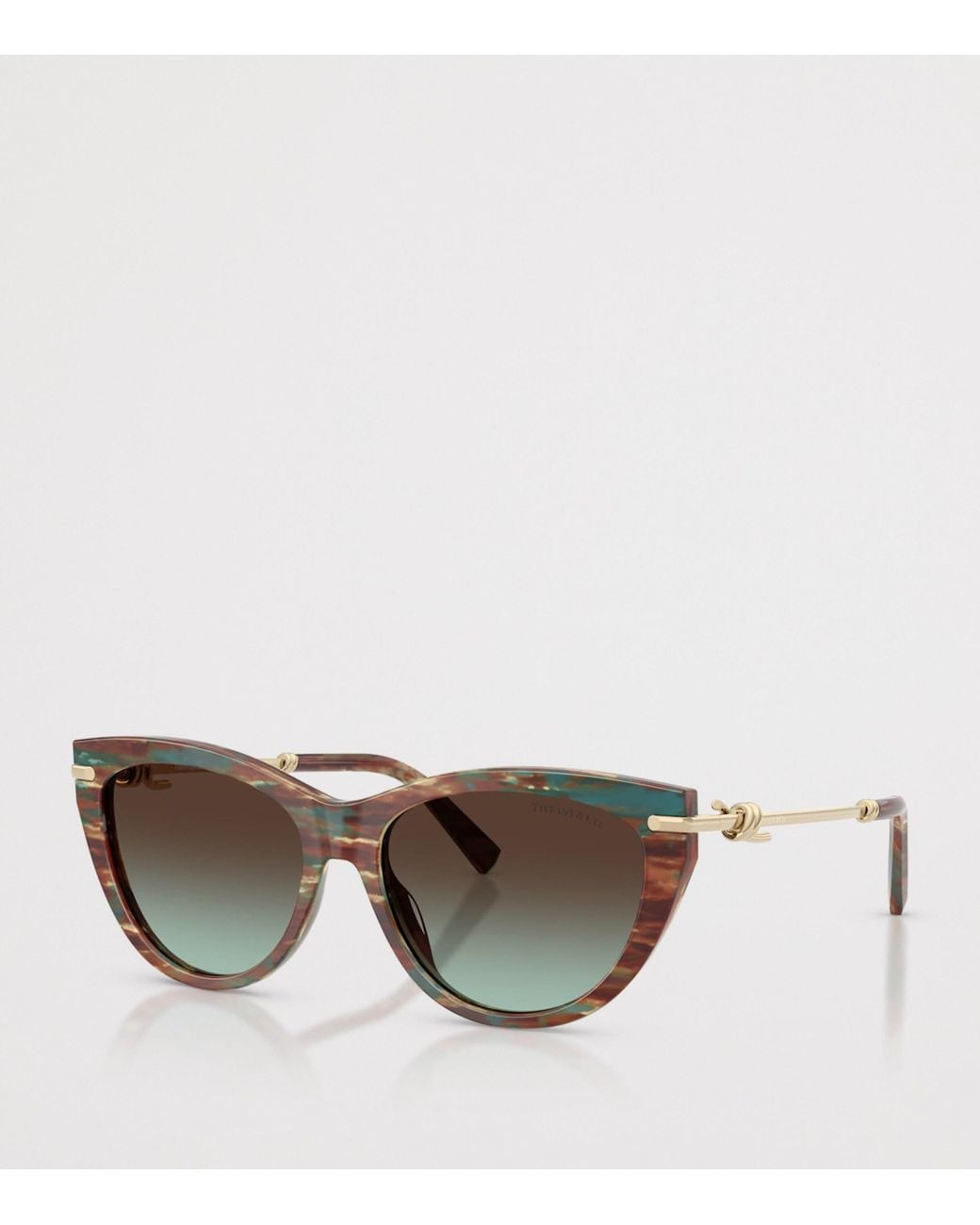 Tiffany & Co Brown Acetate Cat Eye Tf4253 Sunglasses