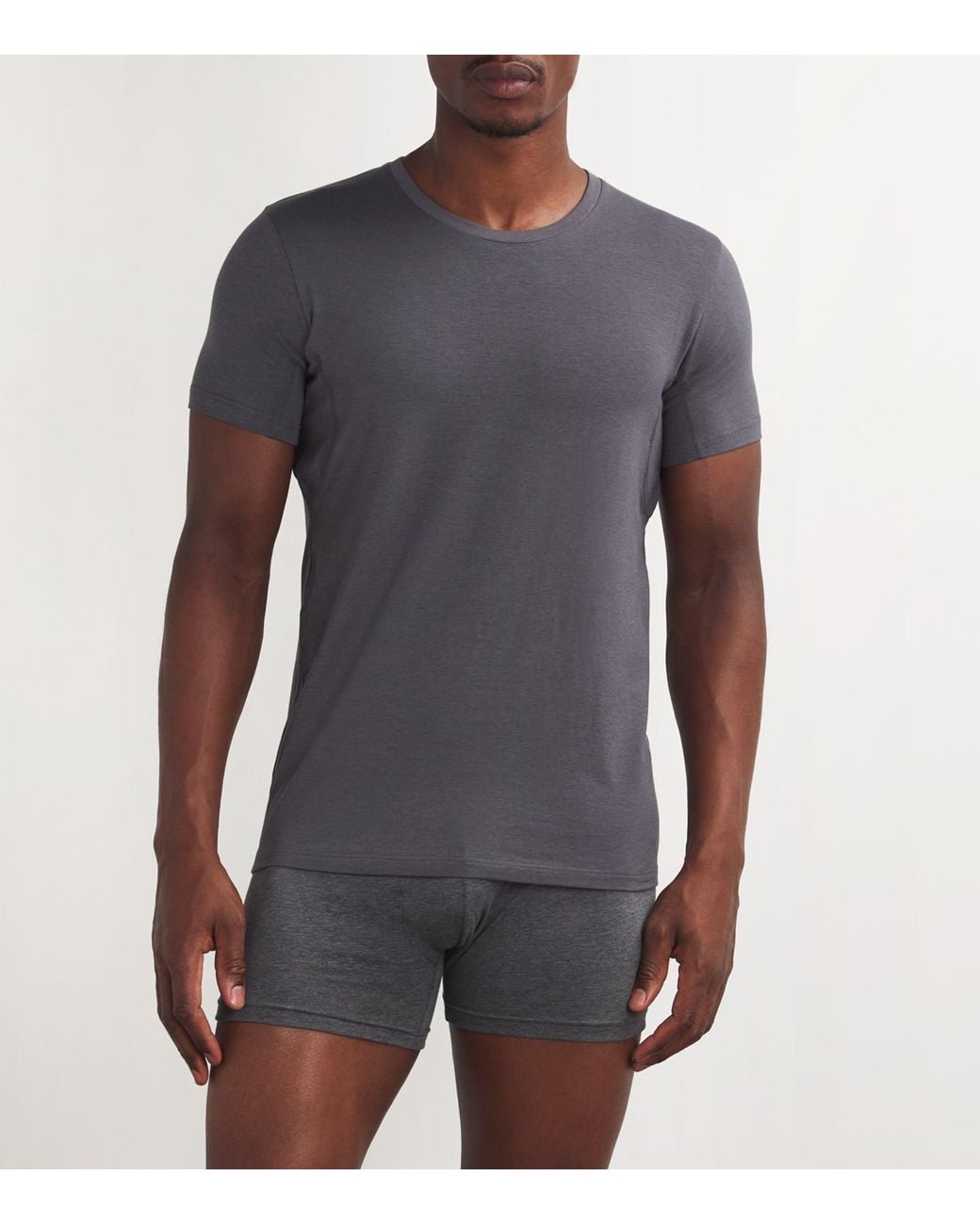 Falke Gray Cotton-Blend Daily Climate Control T-Shirt for men