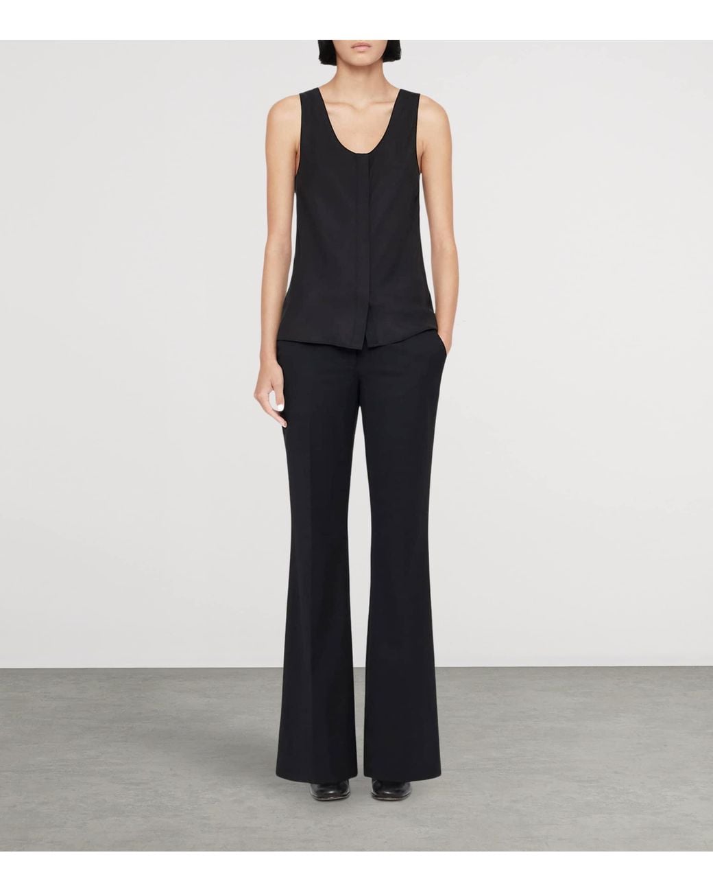 AllSaints Black Solace Bootcut Trousers