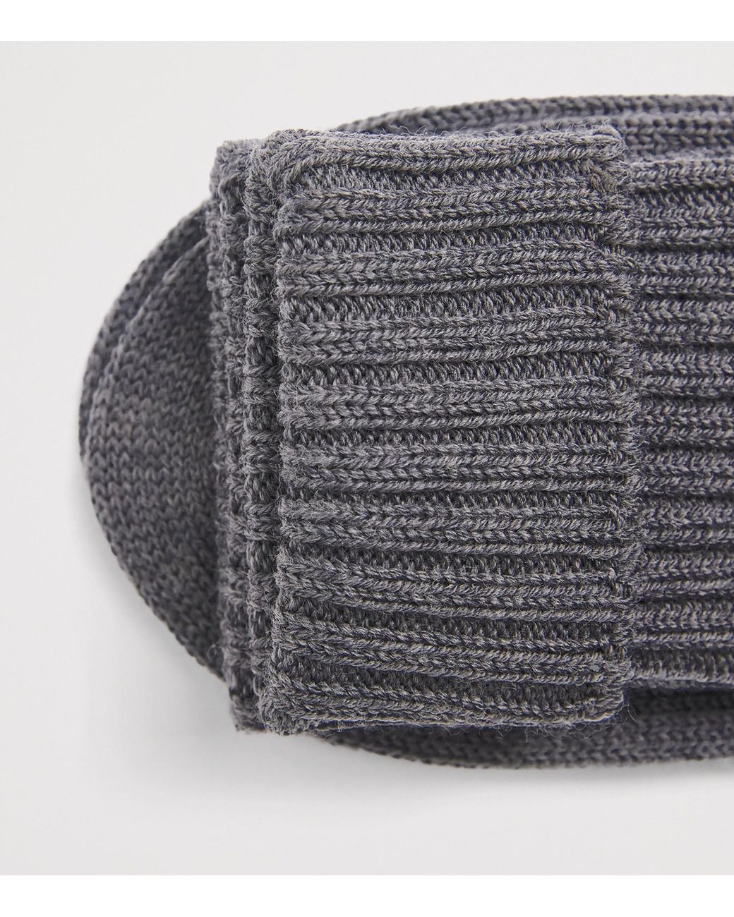 Falke Gray Striggings Ribbed Socks